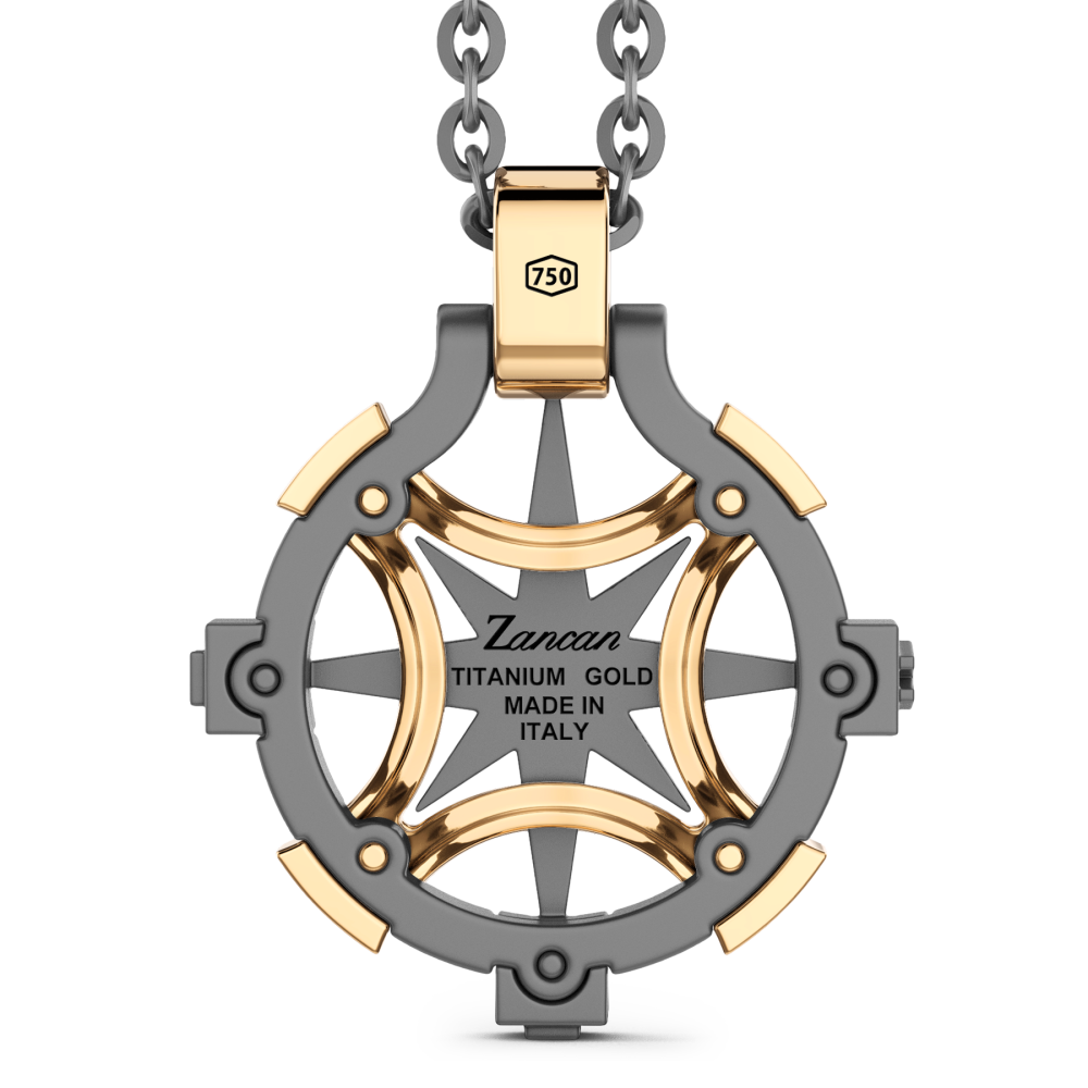 Zancan Titanium & 18kt Gold Necklace #3
