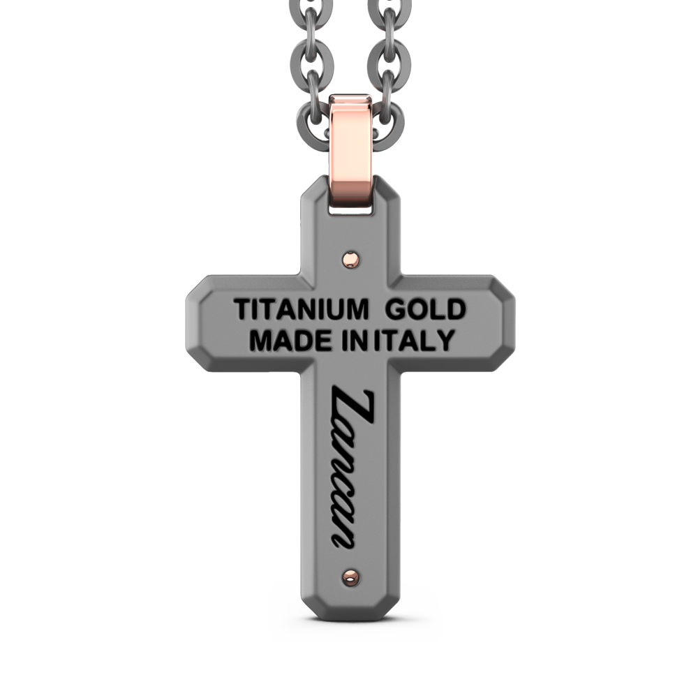 Zancan Titanium, 18kt Gold & Diamond Necklace #3