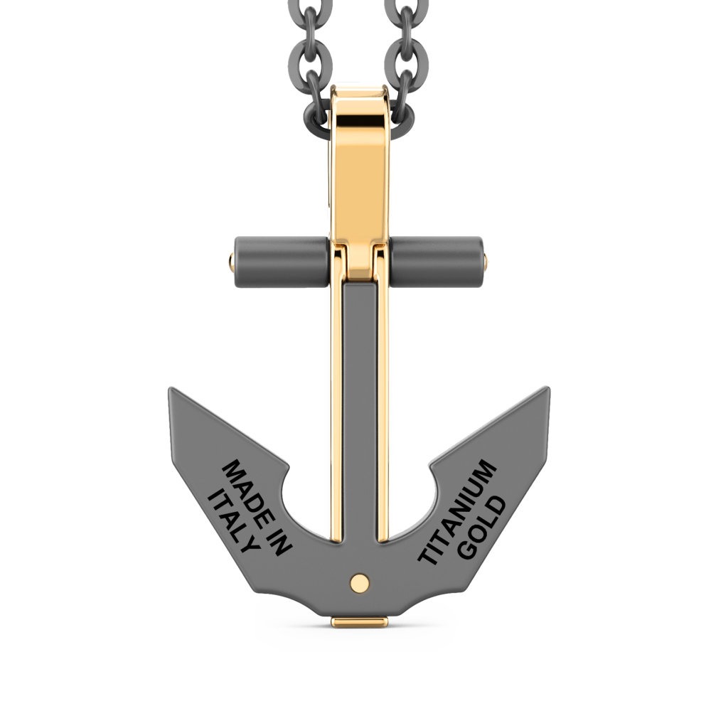 Zancan Titanium, 18kt Gold & Diamond Necklace #3