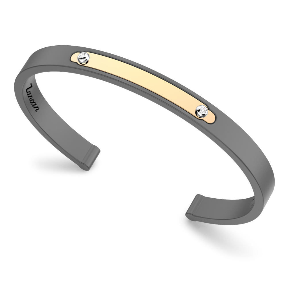 Zancan Titanium, 18kt Gold & Diamond Bracelet #2