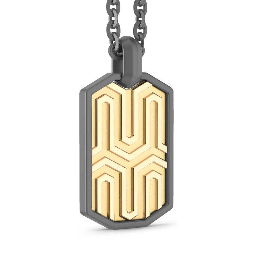Zancan Titanium & 18kt Gold Necklace #2