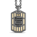 Zancan Titanium & 18kt Gold Necklace #3