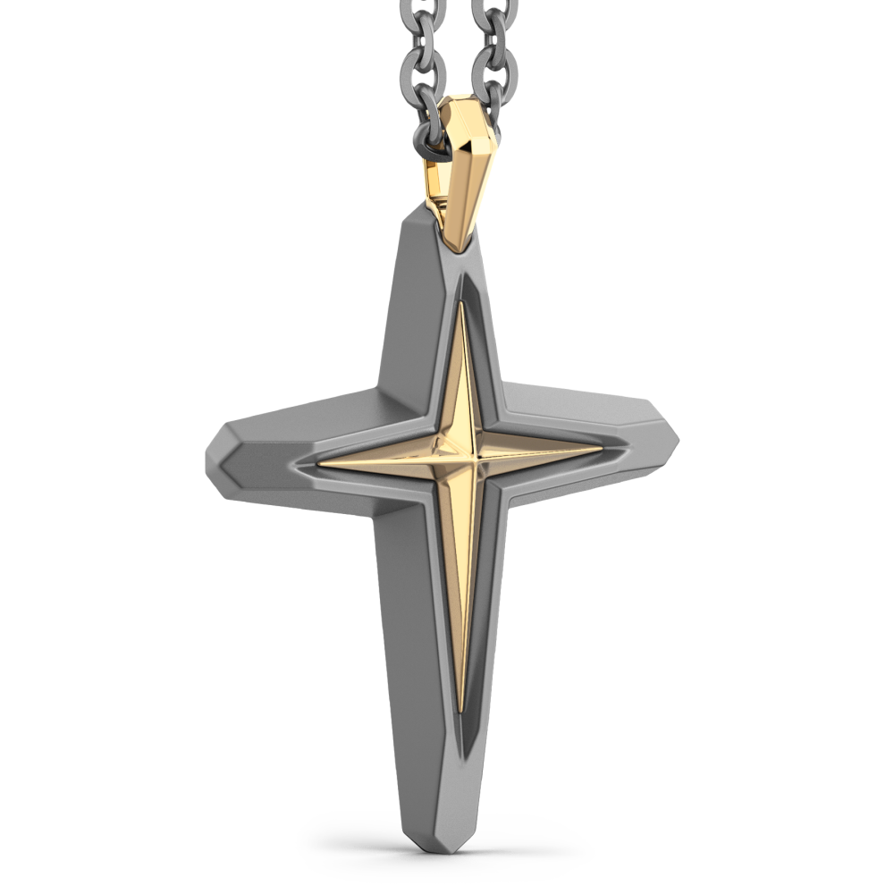 Zancan Titanium & 18kt Gold Necklace #2