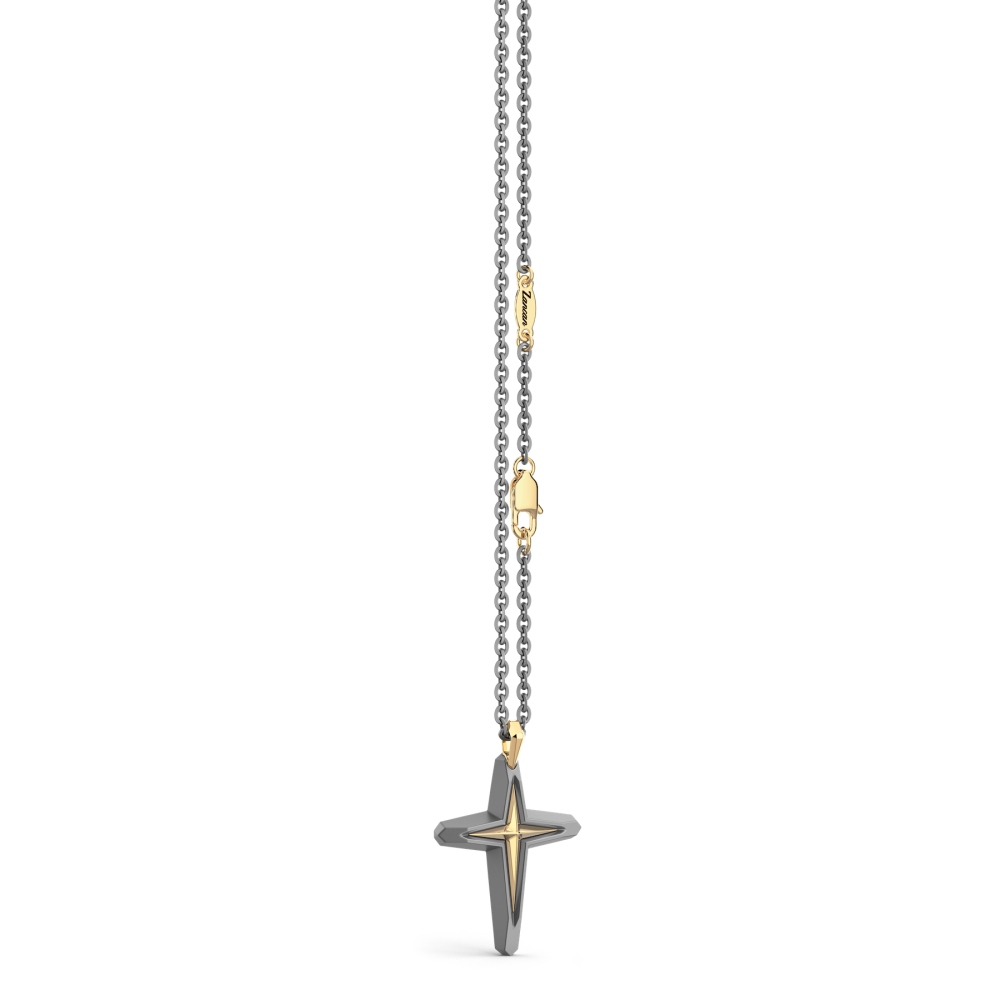 Zancan Titanium & 18kt Gold Necklace #4