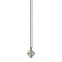 Zancan necklace in titanium and 18kt gold with wind rose and diamond. #3