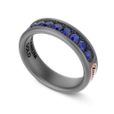 Zancan Titanium, 18kt Gold & Sapphire Ring #2