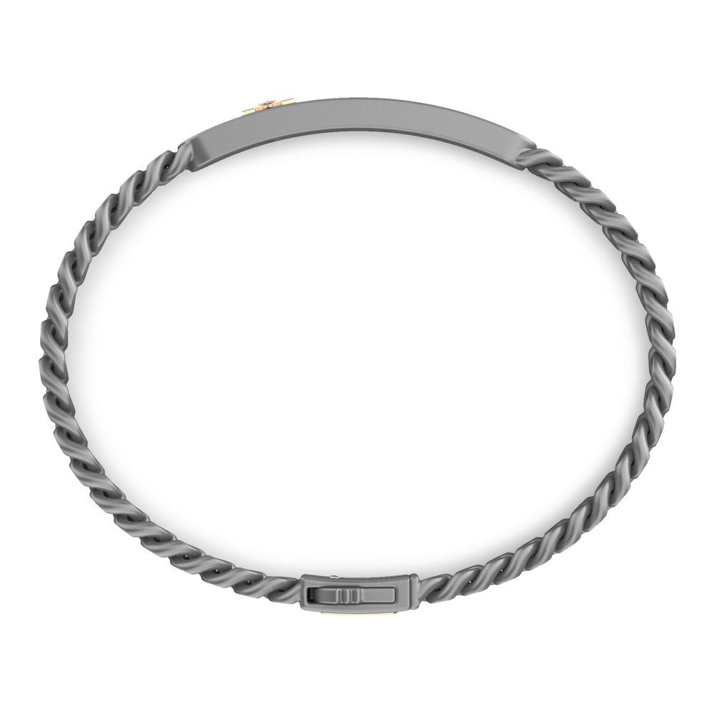 Zancan Titanium & 18kt Gold Bracelet #2