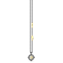 Zancan Necklace in Titanium and 18k Gold with Wind Rose and Diamond #3