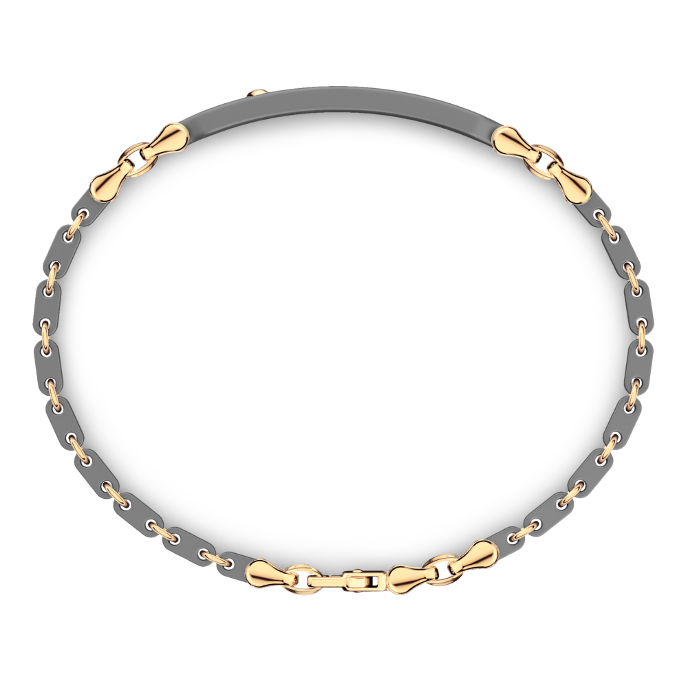 Zancan Titanium & 18kt Gold Bracelet #2