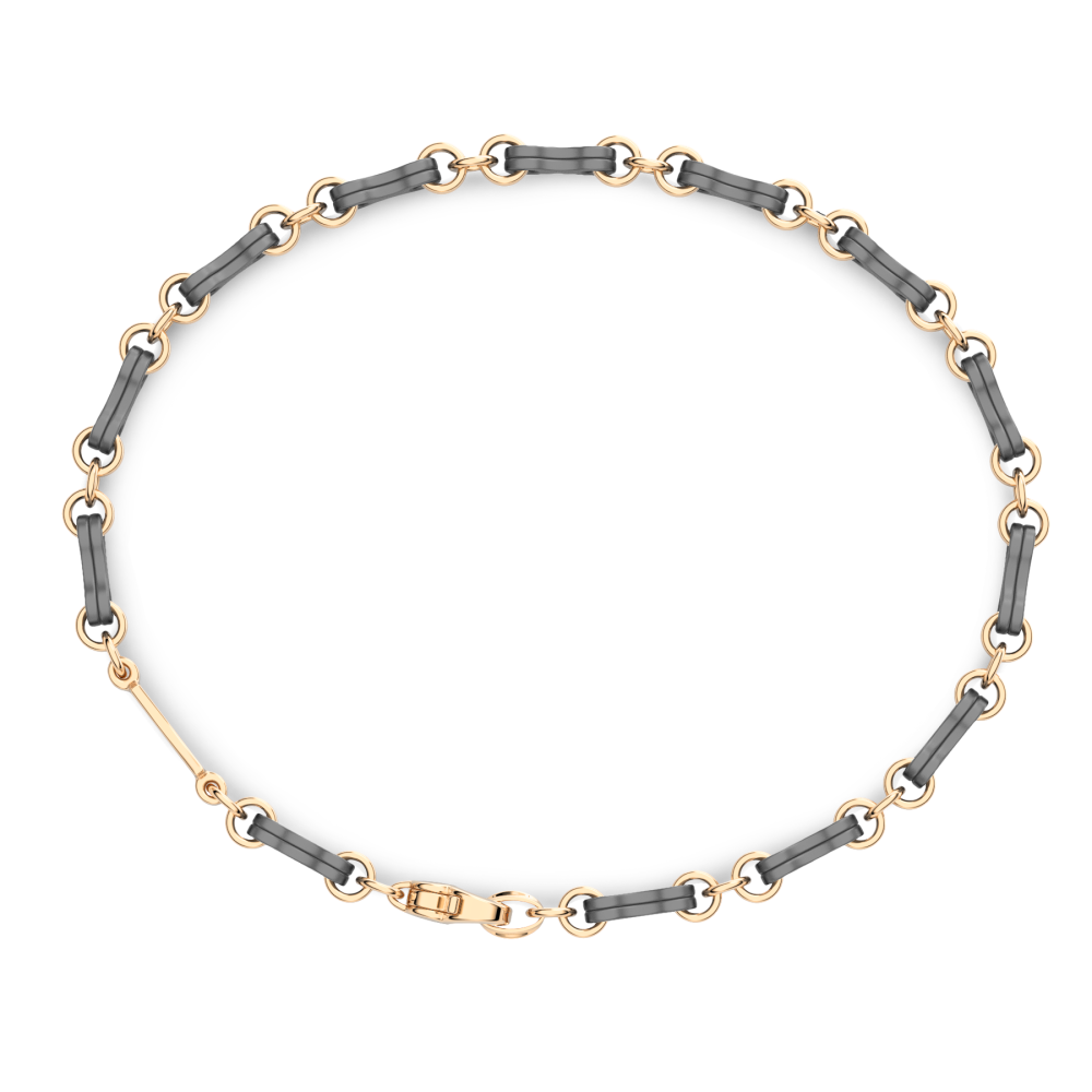 Zancan Titanium & 18kt Gold Bracelet #2