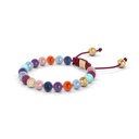 Shamballa Jewels Yellow Gold Diamond & Mixed Semi-Precious 6mm Non-Braided Shamballa Bracelet (Right View) - D176895
