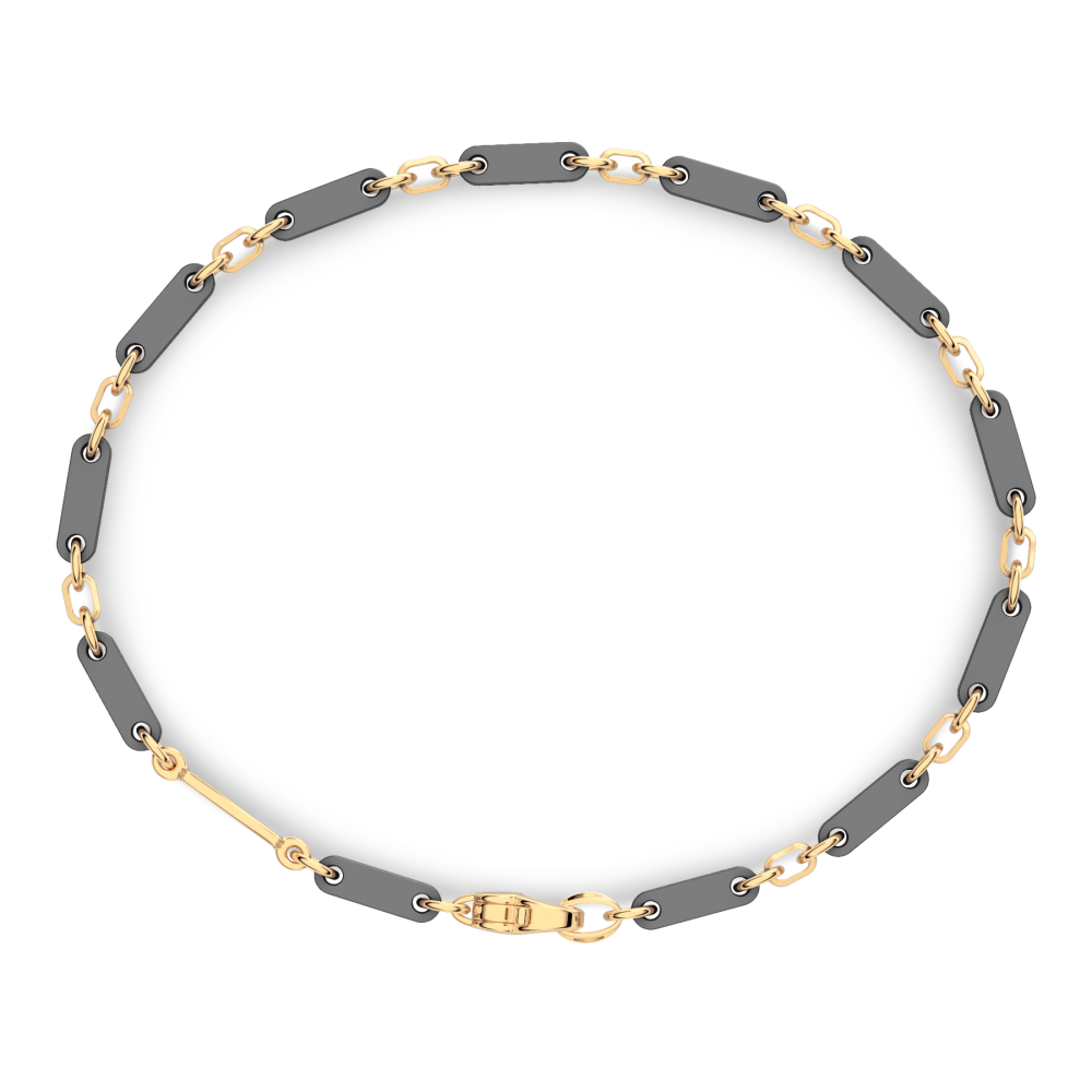 Zancan Titanium & 18kt Gold Bracelet #2