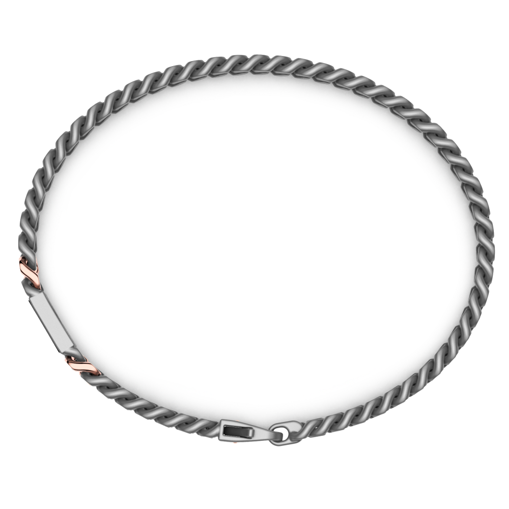Zancan Titanium & 18kt Gold Bracelet #3