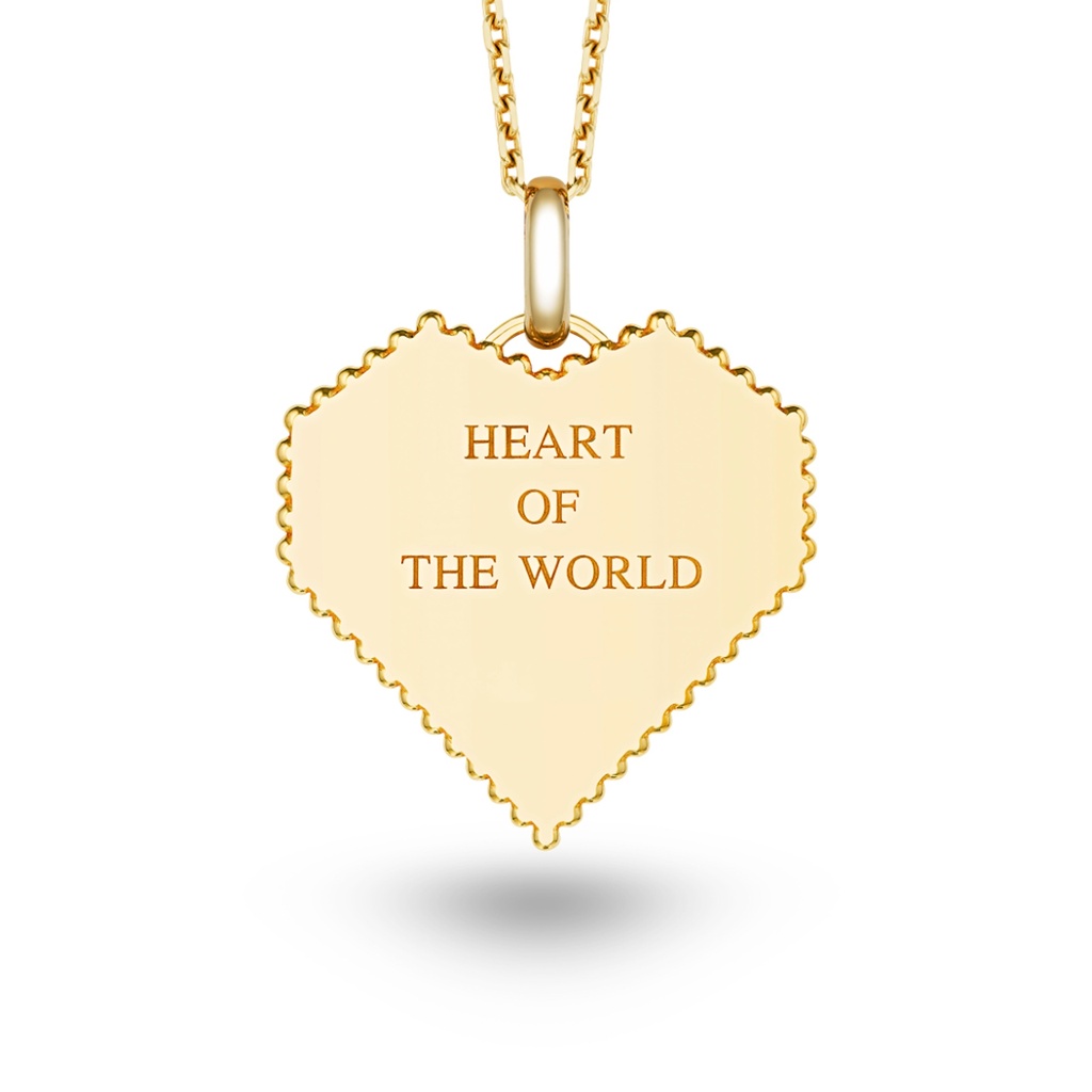 Large Heart Of The World Necklace #2