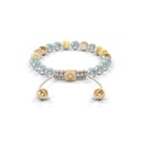 Shamballa Jewels Yellow Gold Diamond & Mixed Sapphire 6mm Non-Braided Shamballa Bracelet (Back View) - D142756