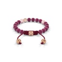 Shamballa Jewels Rose Gold Diamond Ruby & Pearl 6mm Non-Braided Shamballa Bracelet (Back View) - D143034