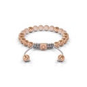 Shamballa Jewels Rose Gold & Diamond 6mm Non-Braided Shamballa Bracelet (Back View) - D100815
