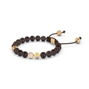 Shamballa Jewels Yellow Gold Diamond, Yellow Sapphire & Ebony 6mm Non-Braided Shamballa Bracelet (Right View) - D100728