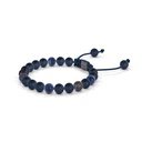 Shamballa Jewels Black Gold Black Diamond, Blue Sapphire & Ceramic 6mm Non-Braided Shamballa Bracelet (Right View) - D234453