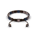 Shamballa Jewels Black & Rose Gold Diamond, Sapphire & Ceramic 6mm Non-Braided Shamballa Bracelet (Back View) - D234425