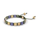 Shamballa Jewels Yellow Gold Diamond, Sapphire & Tanzanite 6mm Lock Shamballa Bracelet (Right View) - D234179