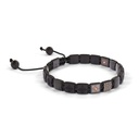 Shamballa Jewels Black & Rose Gold Diamond, Sapphire & Ceramic 6mm Lock Shamballa Bracelet (Left View) - D234511