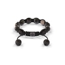 Shamballa Jewels Black & Rose Gold Diamond, Sapphire & Ceramic 6mm Shamballa Lock Bracelet (Back View) - D234501