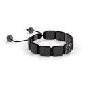 Shamballa Jewels Black Gold Black Diamond & Ceramic 10mm Shamballa Lock Bracelet (Left View) - D196298