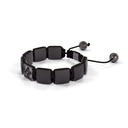 Shamballa Jewels Black Gold Black Diamond & Ceramic 10mm Shamballa Lock Bracelet (Right View) - D196298