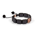 Shamballa Jewels Rose Gold Diamond & Ceramic 10mm Shamballa Lock Bracelet (Left View) - D232532