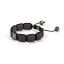 Shamballa Jewels Black & Yellow Gold Diamond & Ceramic 10mm Shamballa Lock Bracelet (Right View) - D232519