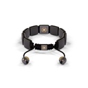 Shamballa Jewels Black & Yellow Gold Diamond & Ceramic 10mm Shamballa Lock Bracelet (Back View) - D232519