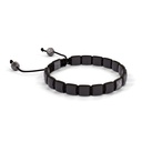 Shamballa Jewels Black & White Gold Diamond & Ceramic 6mm Shamballa Lock Bracelet (Left View) - D232255