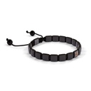 Shamballa Jewels Black & Yellow Gold Black Diamond & Ceramic 6mm Shamballa Lock Bracelet (Left View) - D232239