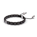 Shamballa Jewels Black & Yellow Gold Black Diamond & Ceramic 6mm Shamballa Lock Bracelet (Right View) - D232189