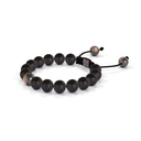 Shamballa Jewels Black & Rose Gold Diamond & Ceramic 8mm Non-Braided Shamballa Bracelet (Right View) - D237266