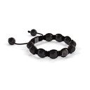 Shamballa Jewels Black Gold Black Diamond & Ceramic 8mm Braided Shamballa Bracelet (Left View) - D237273