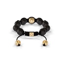 Shamballa Jewels Yellow Gold Diamond & Ceramic 10mm Braided Shamballa Bracelet (Back View) - D237382