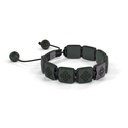 Shamballa Jewels Black Gold Black Diamond & Ceramic 10mm Shamballa Lock Bracelet (Left View) - D184706