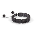 Shamballa Jewels Black Gold Black Diamond & Carbon 10mm Shamballa Lock Bracelet (Left View) - D196015