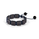 Shamballa Jewels Black Gold, Blue Sapphire & Ceramic 10mm Shamballa Lock Bracelet (Right View) - D184584