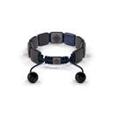 Shamballa Jewels Black Gold, Blue Sapphire & Ceramic 10mm Shamballa Lock Bracelet (Back View) - D184584