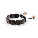 Shamballa Jewels Black & Rose Gold, Brown Sapphire & Ceramic 10mm Shamballa Lock Bracelet (Right View) - D227477