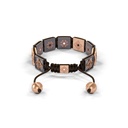 Shamballa Jewels Black & Rose Gold Black Diamond 10mm Shamballa Lock Bracelet (Back View) - D227420