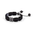 Shamballa Jewels Black Gold Blue Sapphire & Ceramic 10mm Shamballa Lock Bracelet (Right View) - D227440