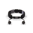 Shamballa Jewels Black Gold Blue Sapphire & Ceramic 10mm Shamballa Lock Bracelet (Back View) - D227440