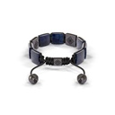 Shamballa Jewels Black Gold Black Diamond & Blue Sapphire 10mm Lock Bracelet (Back View) - D220136
