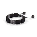 Shamballa Jewels Black Gold Black Diamond & Grey Sapphire & Ceramic 10mm Lock Bracelet (Right View) - D227517
