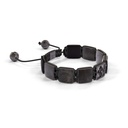 Shamballa Jewels Black Gold Black Diamond, Grey Sapphire & Ceramic 10mm Lock Bracelet (Left View) - D227530