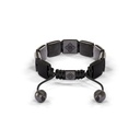 Shamballa Jewels Black Gold Black Diamond, Grey Sapphire & Ceramic 10mm Lock Bracelet (Back View) - D227530
